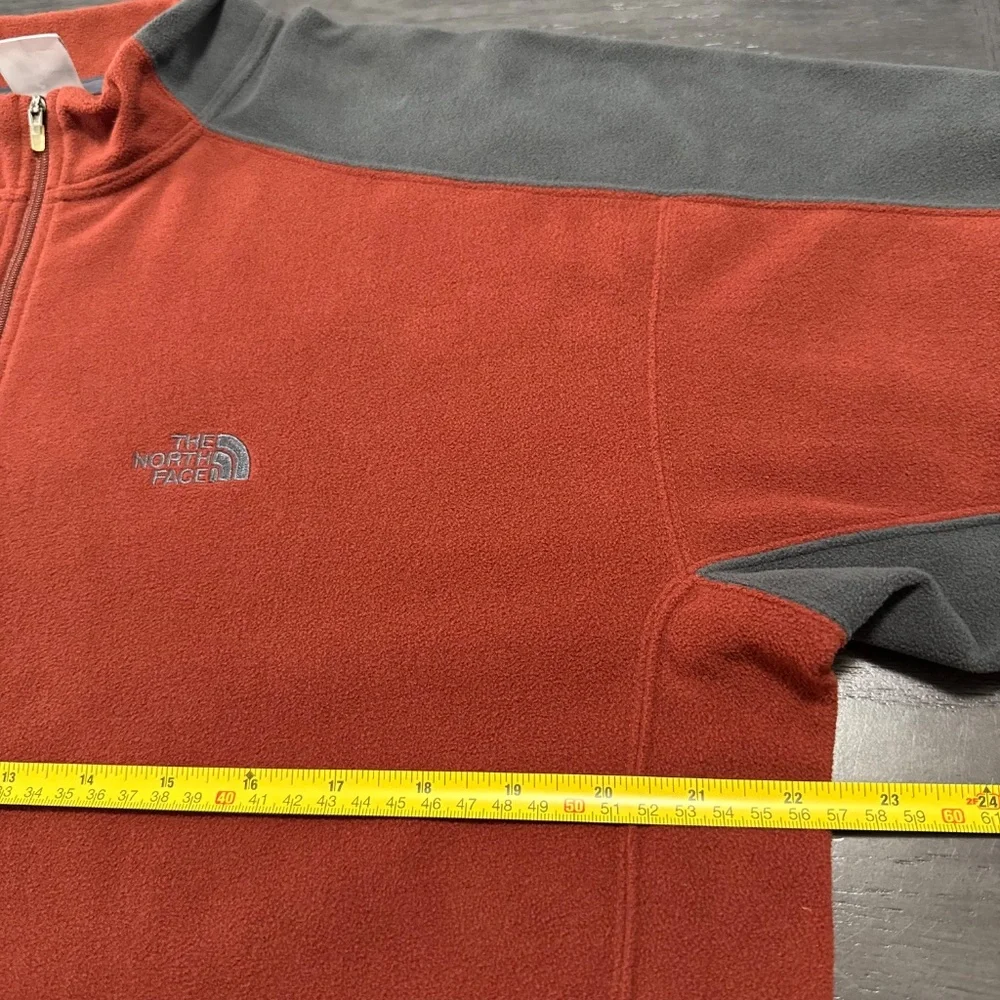 the north face‎ men's quarter Zip Fleece Sweater Pullover Size M.